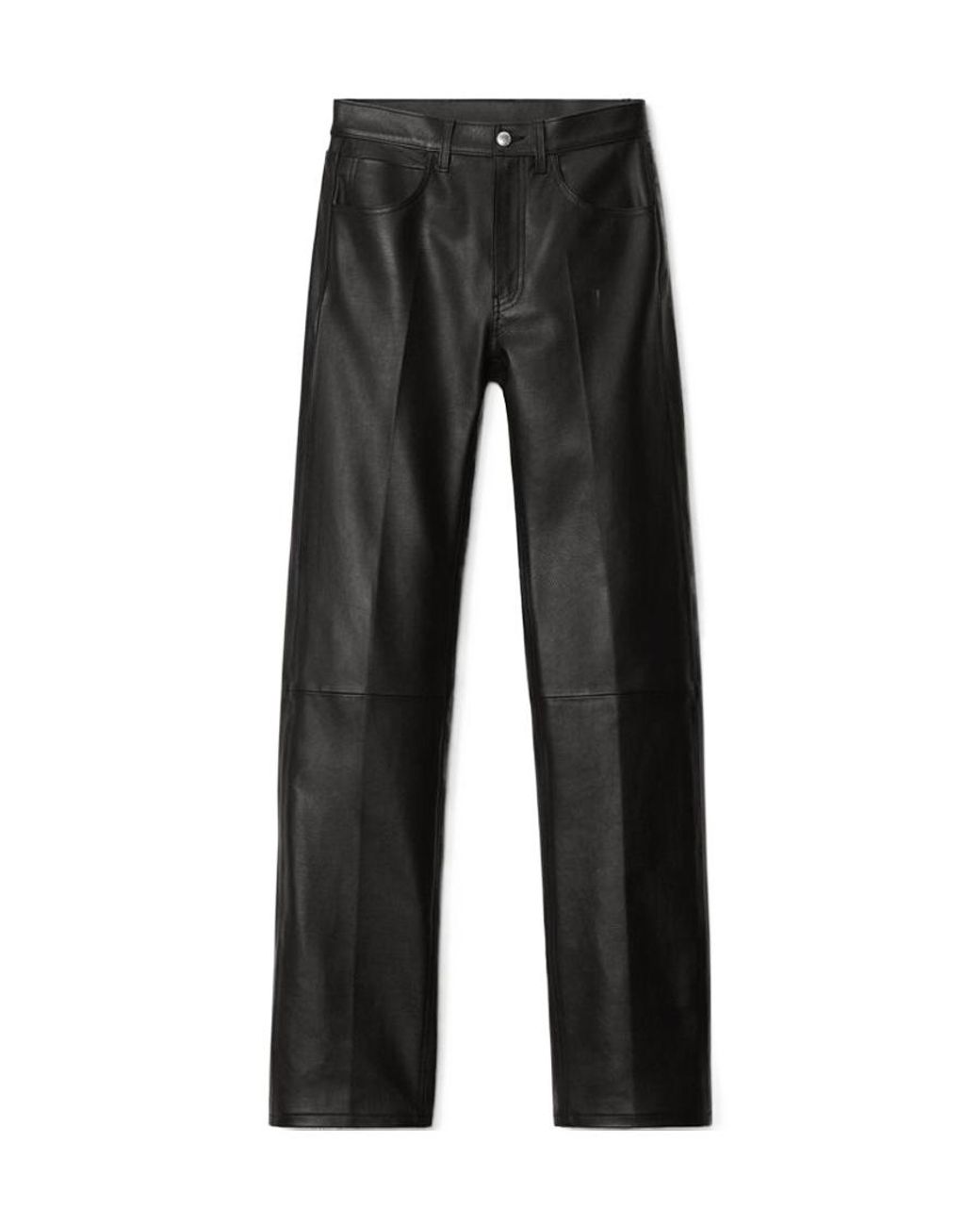 Alexander Wang Black Panelled Straight Leg Pants