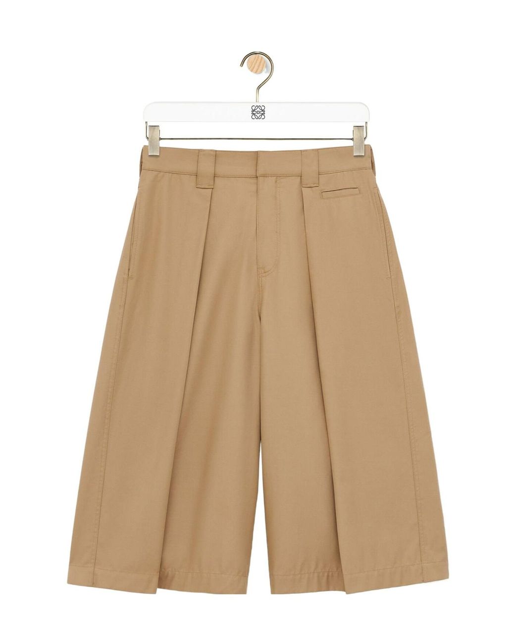 Loewe Natural Pleated Shorts for men