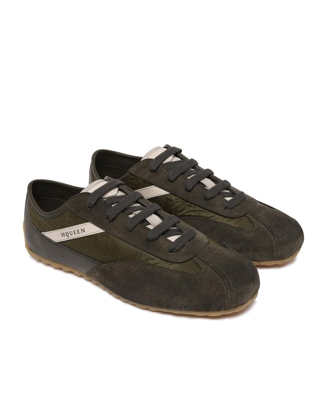 McQueen Brown Boxe Low-Top Sneakers for men