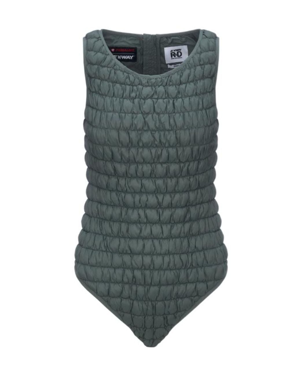 K-Way Gray Lexi Tech Warm Bodysuit