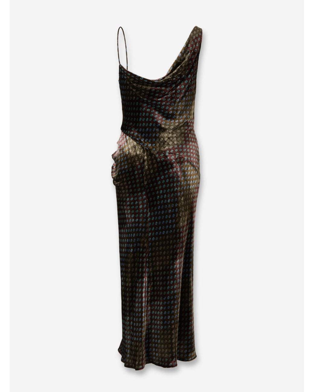 Dries Van Noten Black Asymmetrical Midi Dress