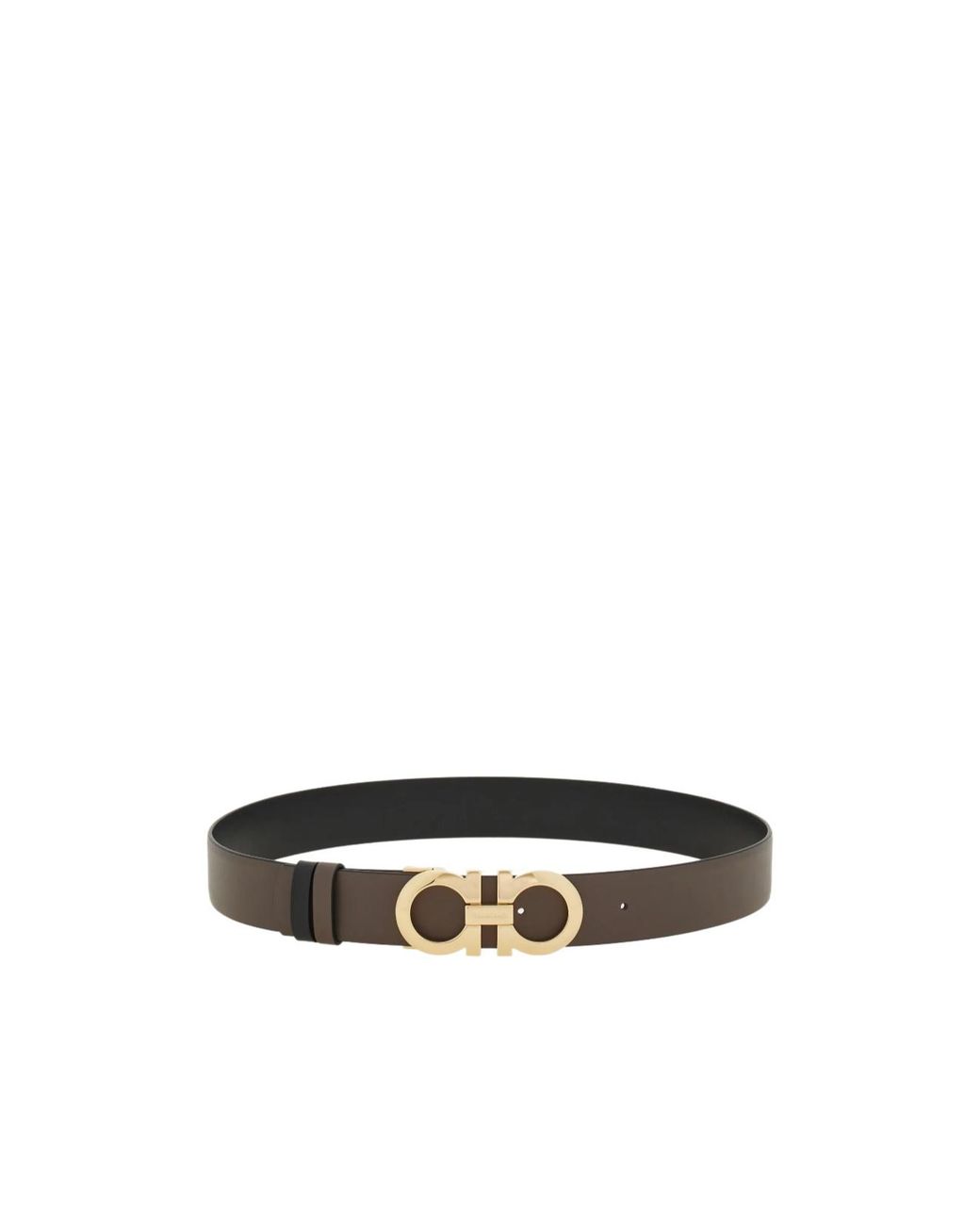 Ferragamo White Reversible And Adjustable Gancini Belt
