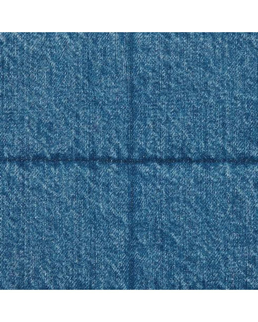 Gucci Blue Denim Quilted Skirt