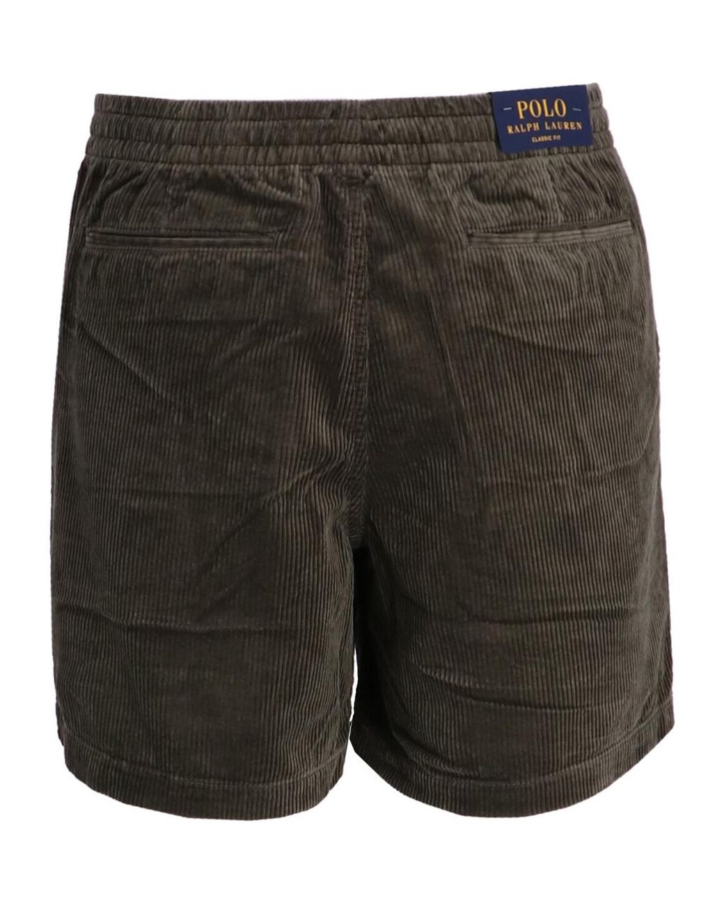 Polo Ralph Lauren Black Drawstring Corduroy Shorts for men