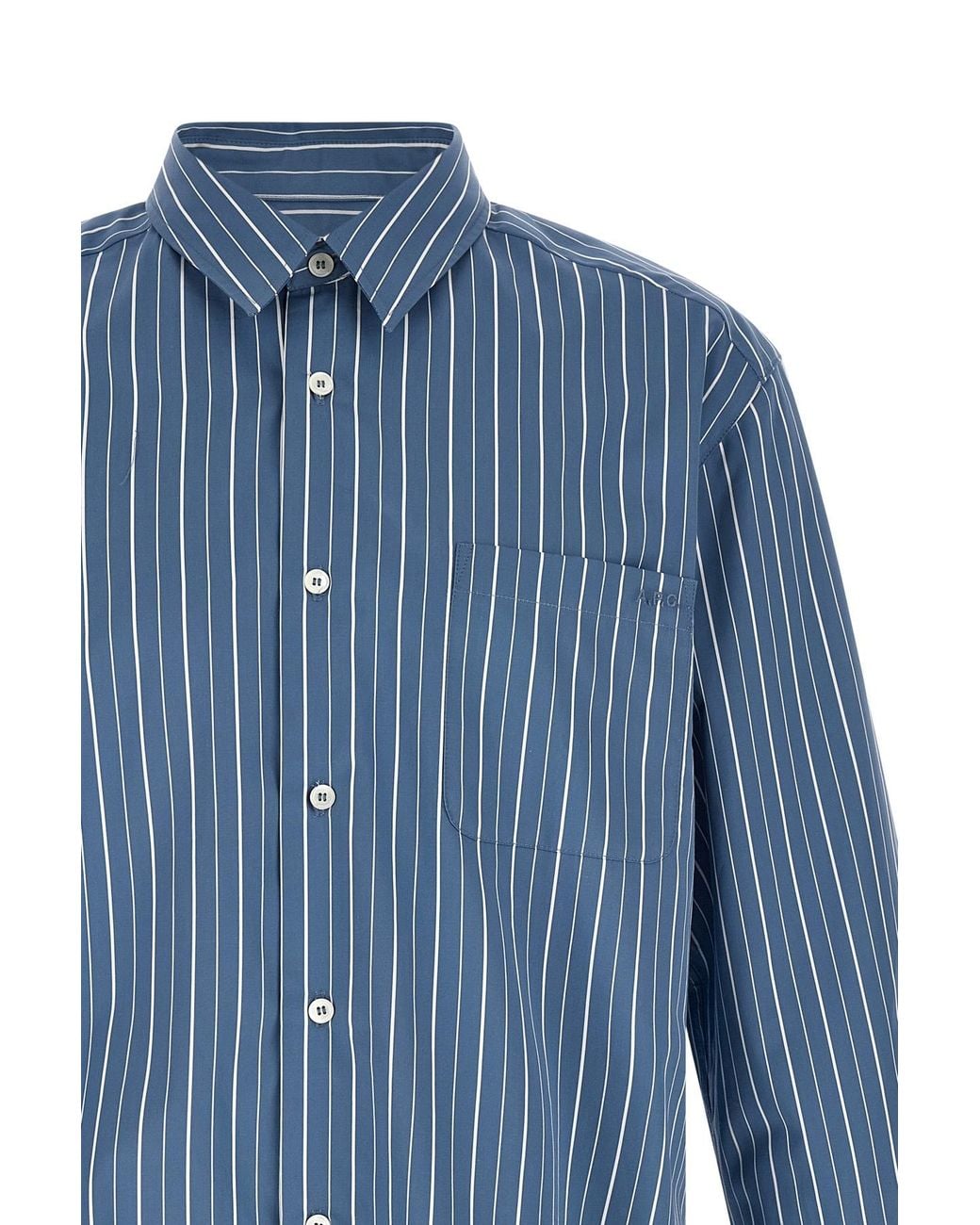 A.P.C. Blue 'Malo' Shirt for men