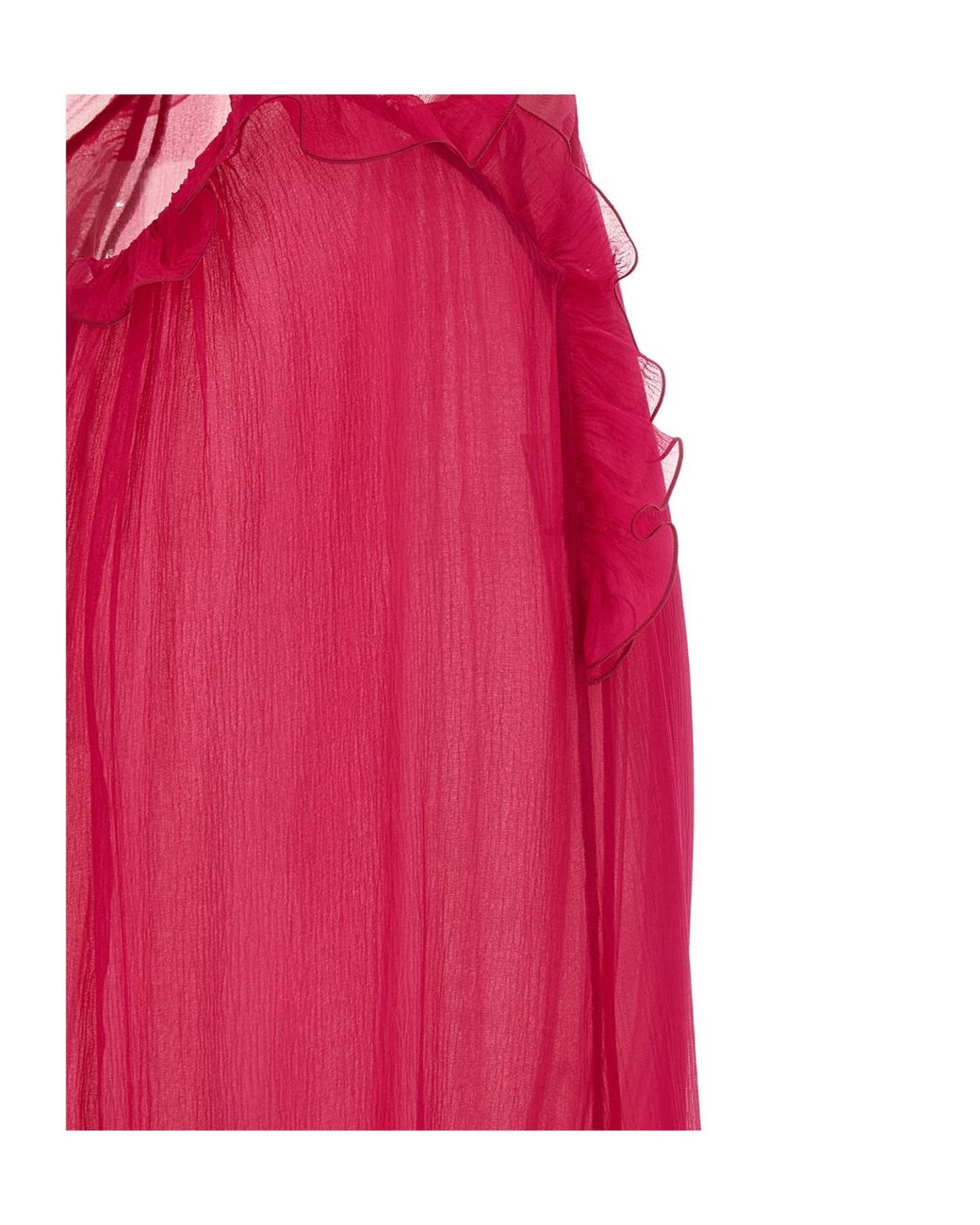 Nensi Dojaka Pink Cut-Out Frilled Gown