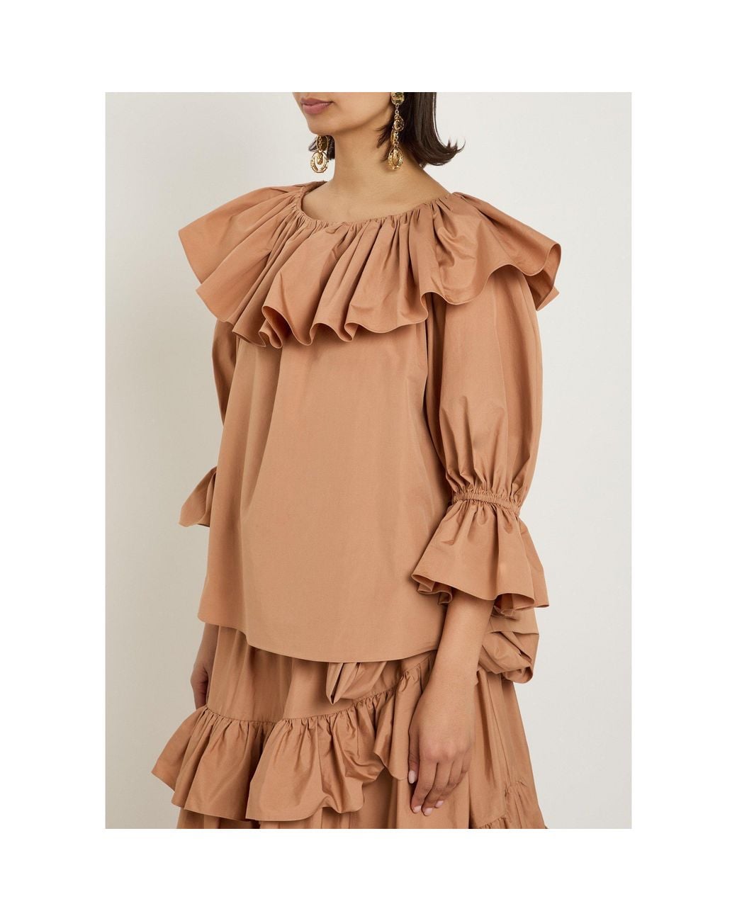 Chloé Brown Simple Cotton Shirt