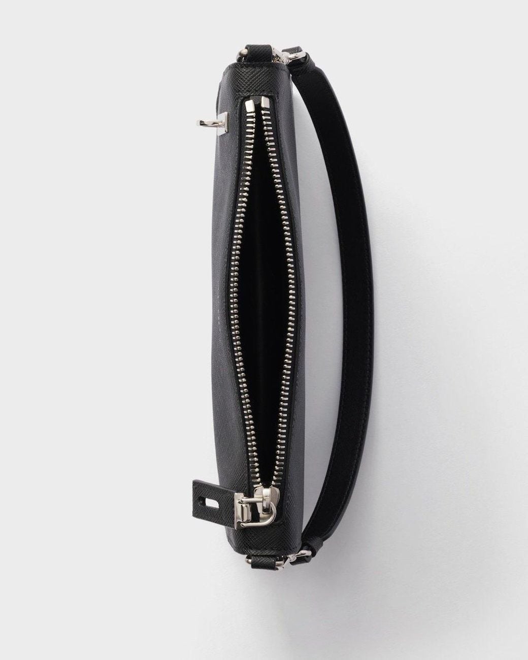 Prada Black Saffiano Leather Pouch