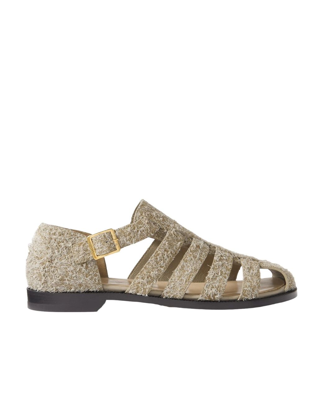Loewe Brown Campo Round-Toe Sandals