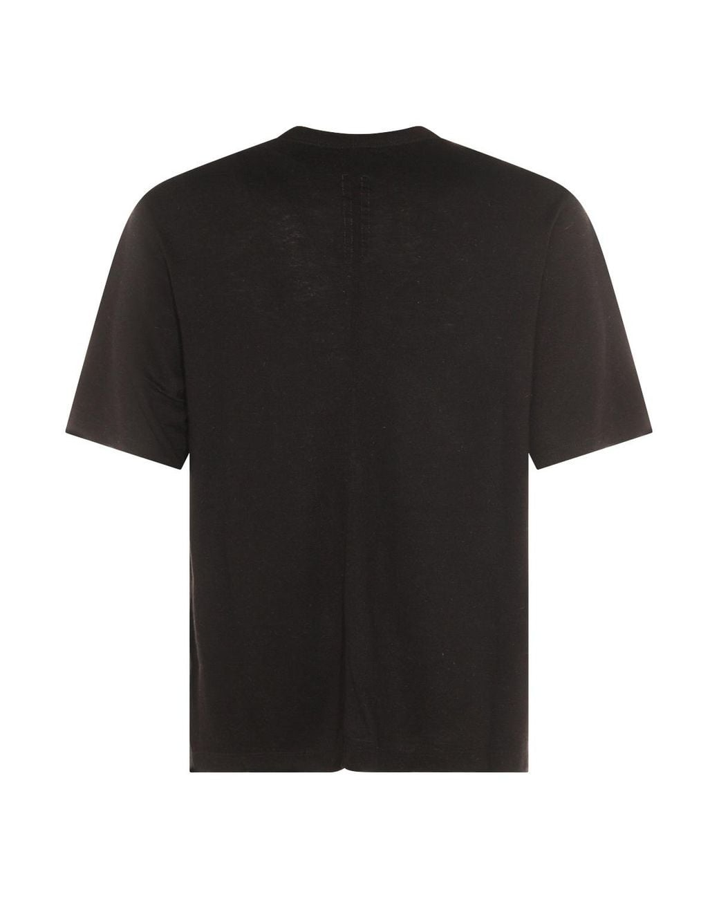 Rick Owens Black Short Sleeve Crewneck T-Shirt for men