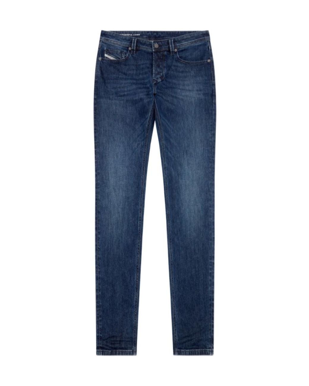 DIESEL Blue Regular Jeans for men