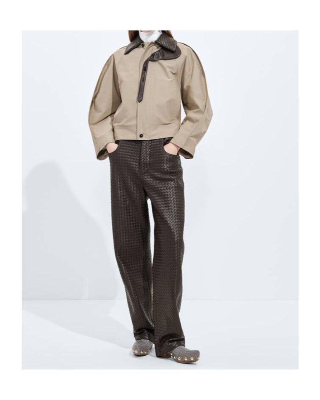 Bottega Veneta Green Relaxed Fit Lightweight Jacket