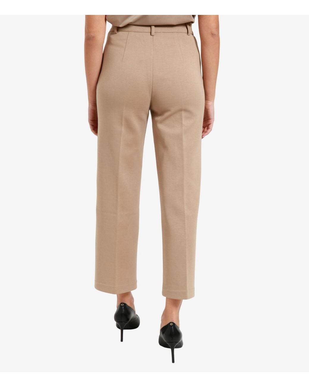 Weekend by Maxmara Natural Wkdabano Pressed Crease Tailored Pants