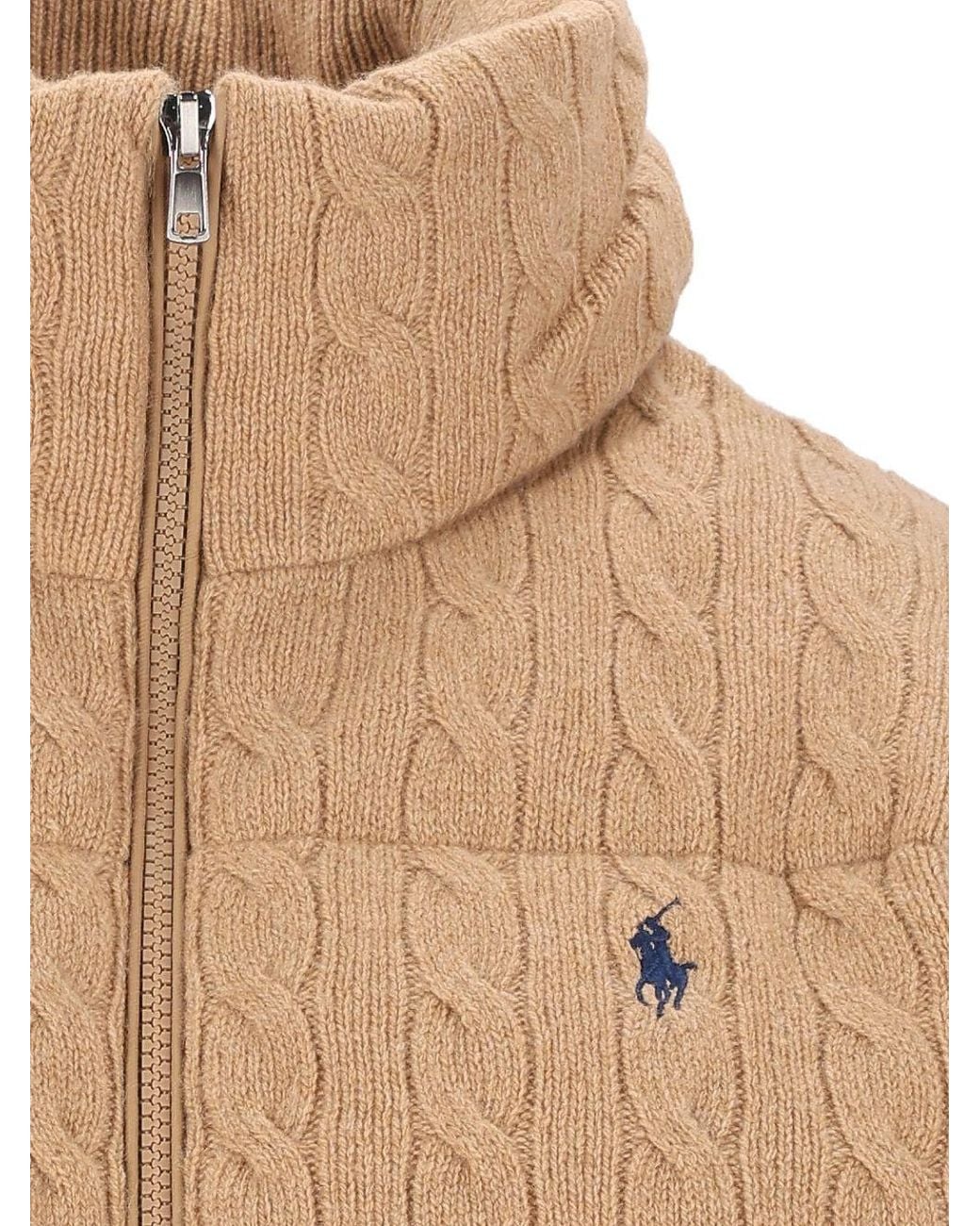 Polo Ralph Lauren Natural Cable-Knit Cardigan