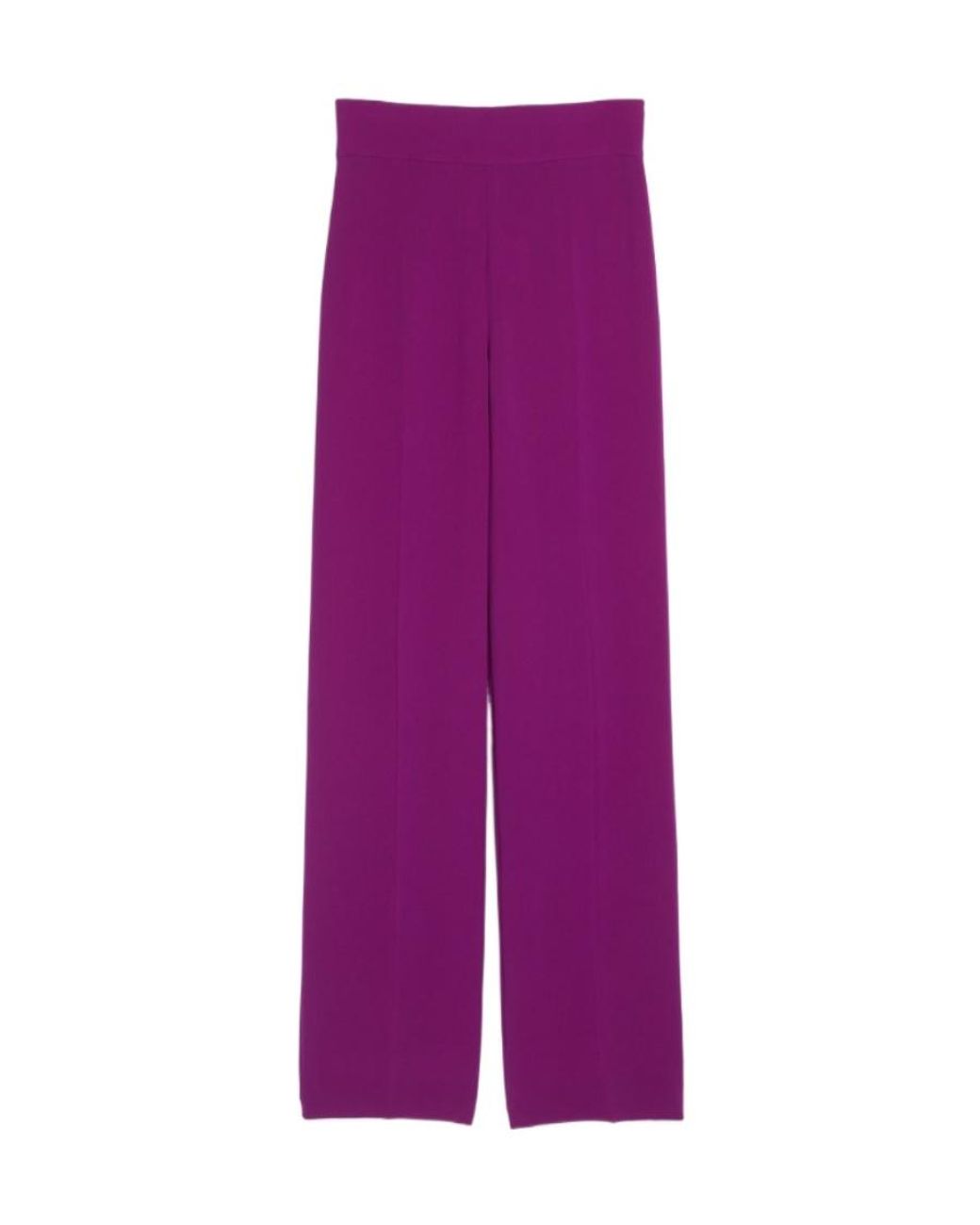 Max Mara Purple Livorno Wide-Leg Trousers