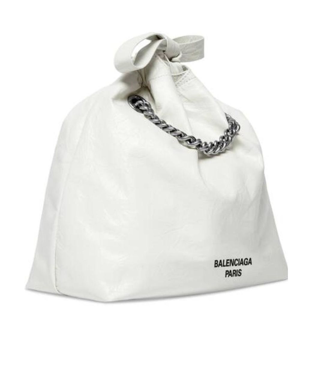 Balenciaga White Borsa Tote Crush Piccola Da Donna