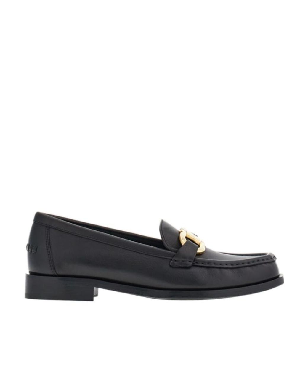 Ferragamo Black Gancini Buckle-Detailed Loafers