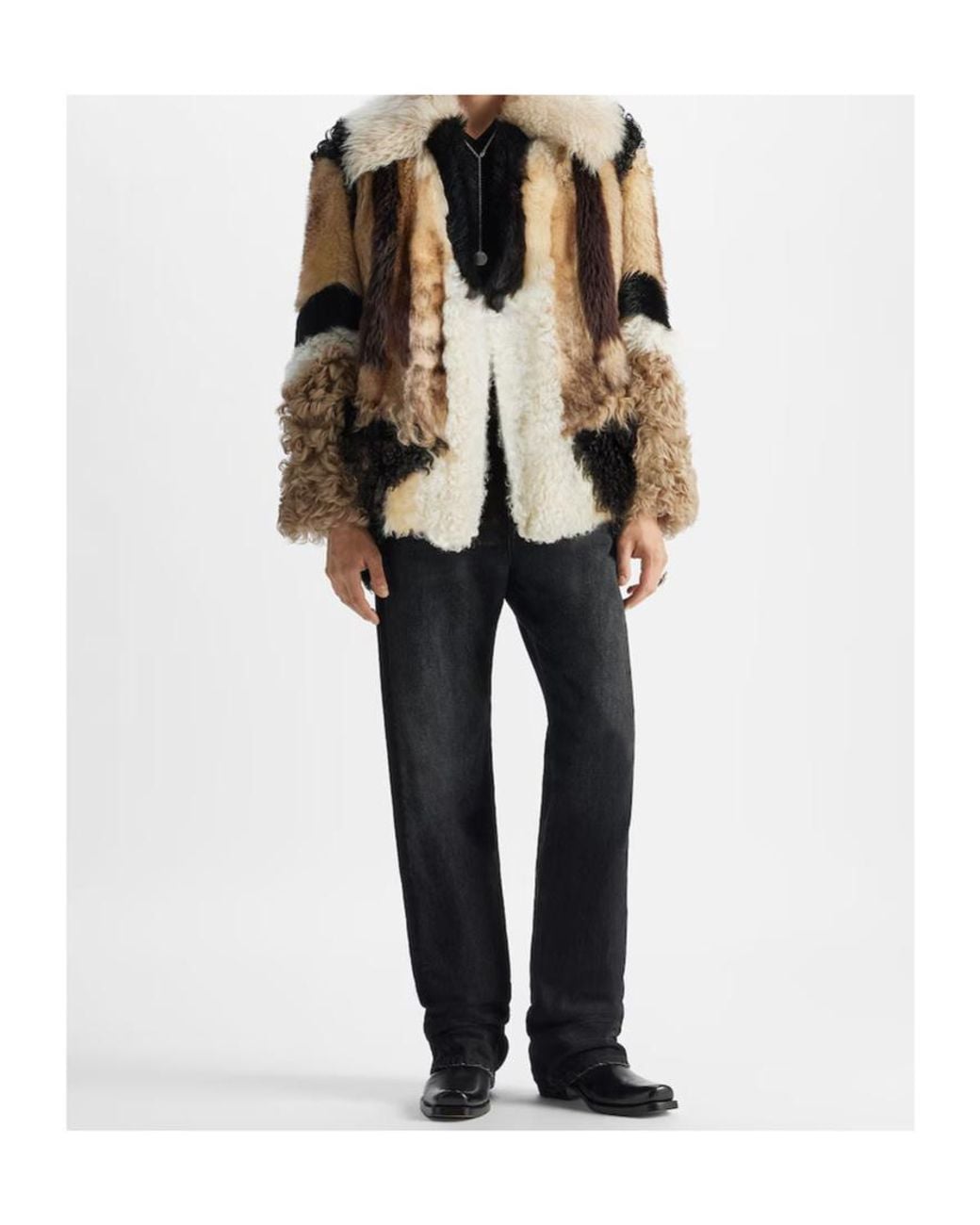Fendi Gray Straight-Leg Long Jeans for men