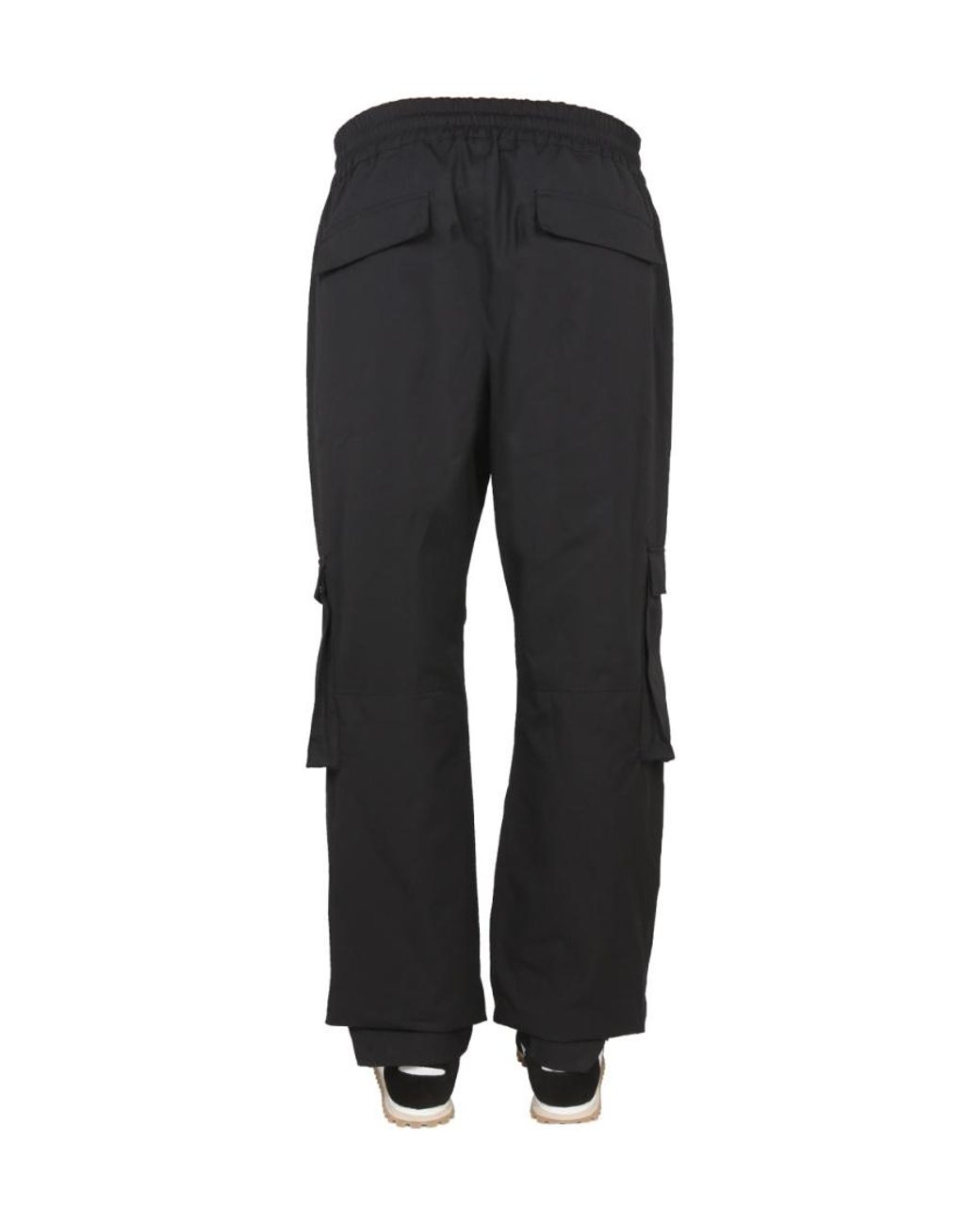 Ih Nom Uh Nit Black Elasticated Waistband Cargo Pants for men