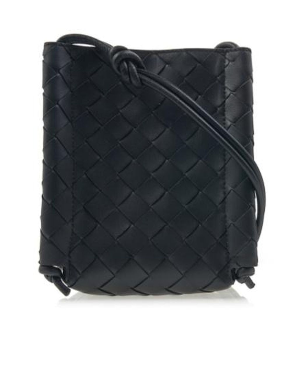 Bottega Veneta Black Woven Shoulder Bag