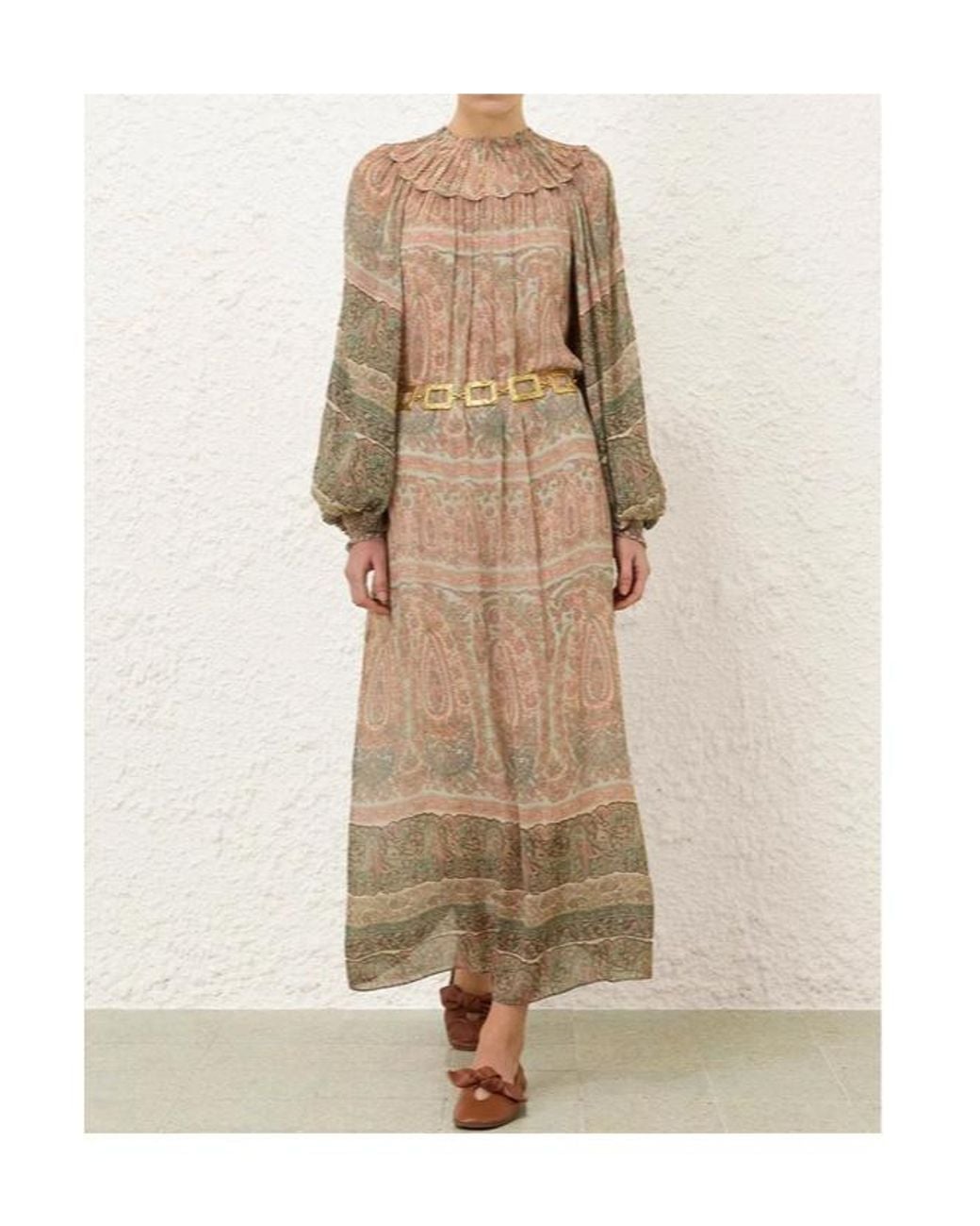 Zimmermann Natural Momentum Rouleau Billow Gown