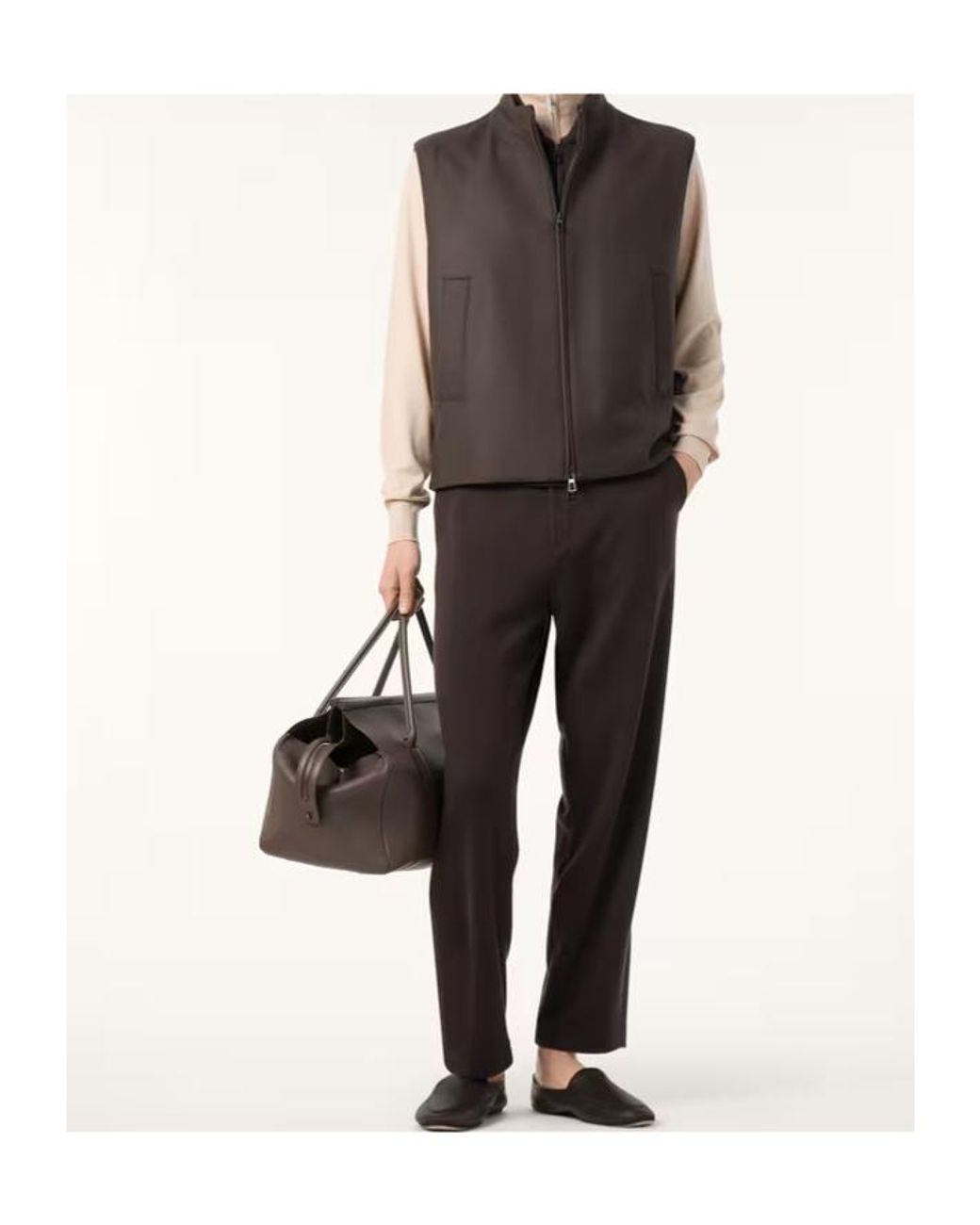 Loro Piana Brown Andie The Gift Of Kings Vest for men