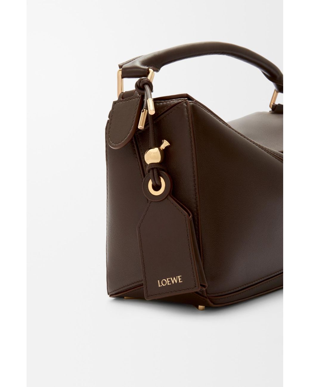 Loewe Brown Small Featherlight Puzzle Bag
