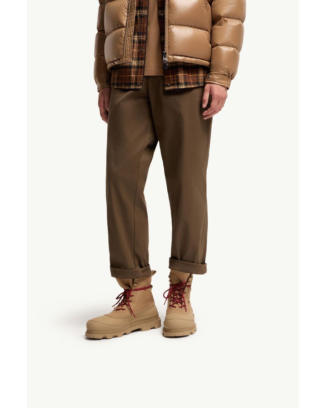 Moncler Brown Vera Sheal Lace-Up Ankle Boots for men
