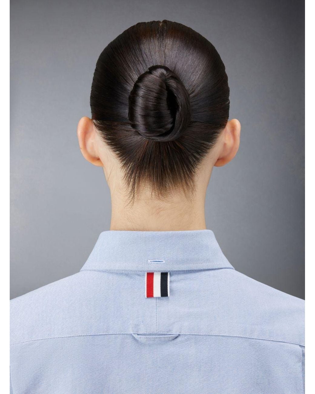 Thom Browne Blue Grosgrain-Arm Oxford Shirt