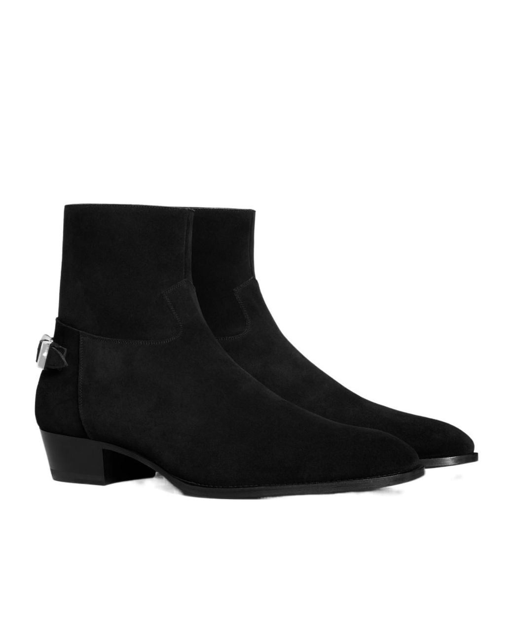 Céline Black Round-Head Short Boots for men