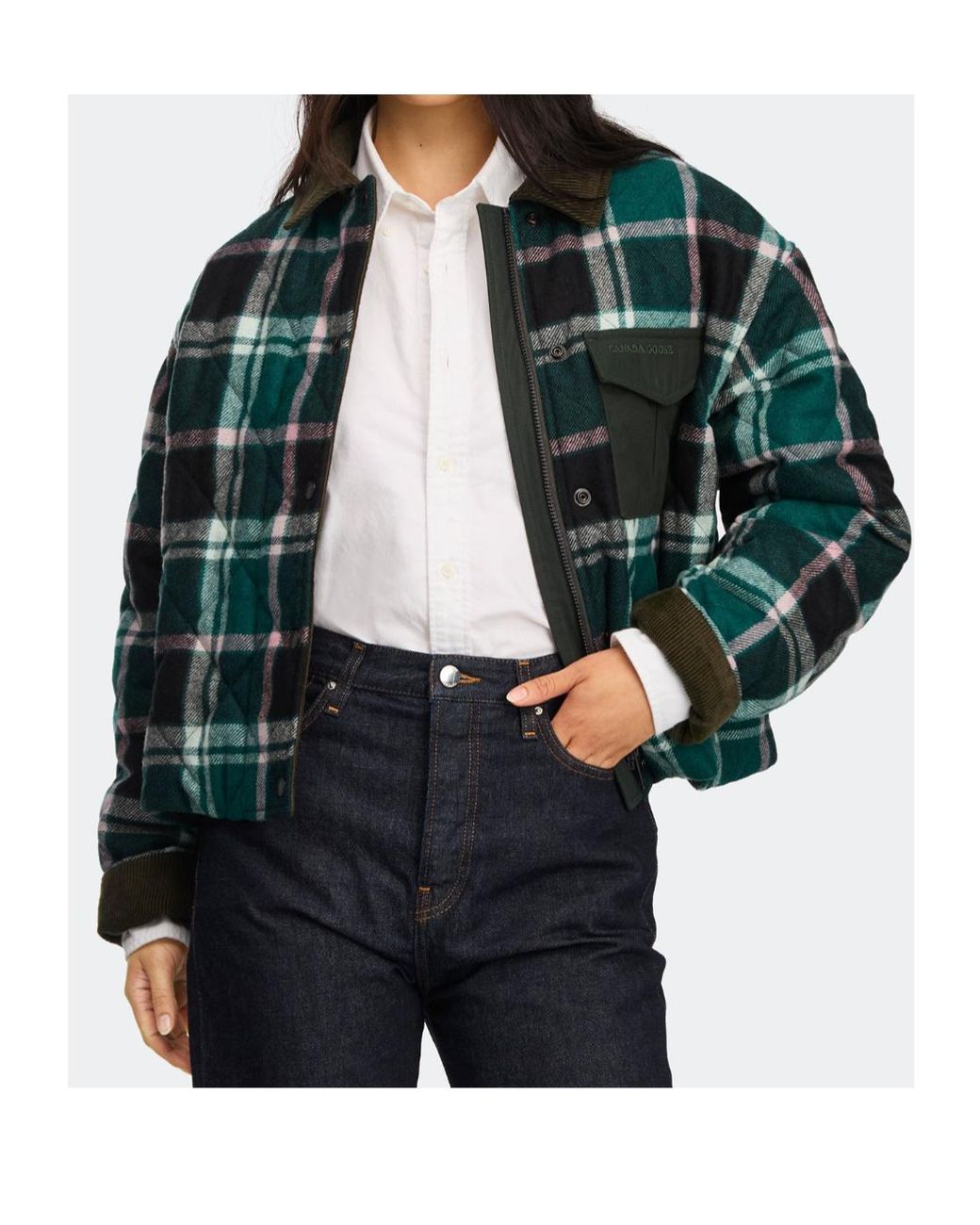 Canada Goose Green Terra Check Jacket