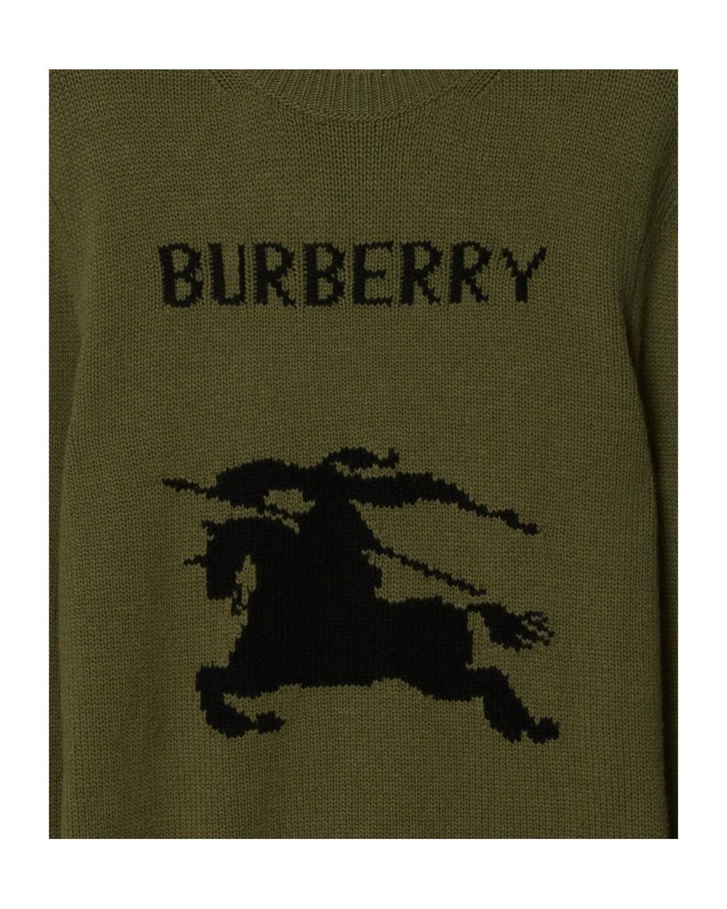Burberry Green Wool-Cashmere Ekd Sweater for men