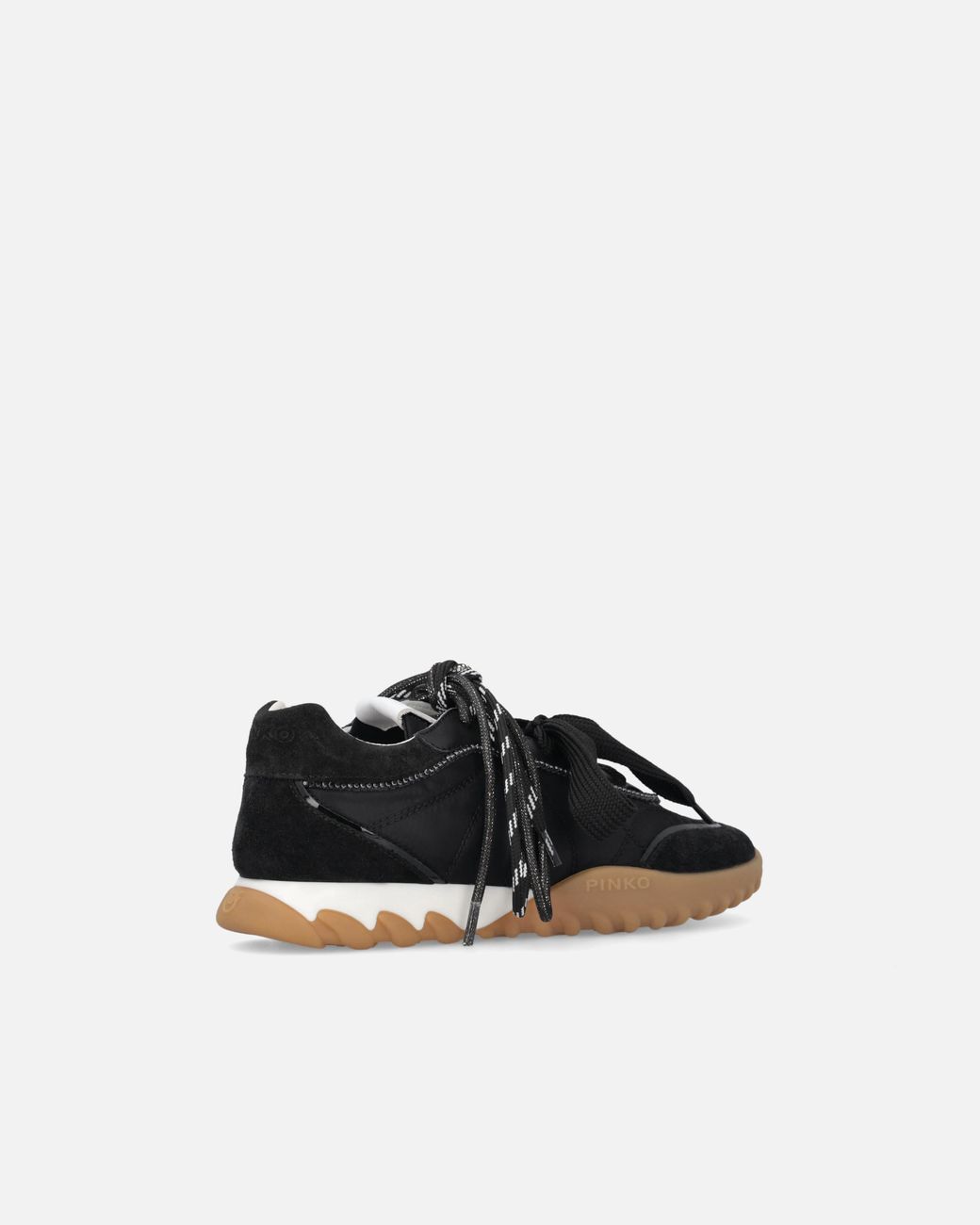 Pinko Black Sneakers With Double Laces