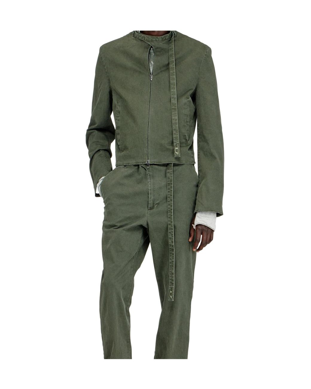 DIESEL Green J Nuriel Stand-Collar Jacket for men
