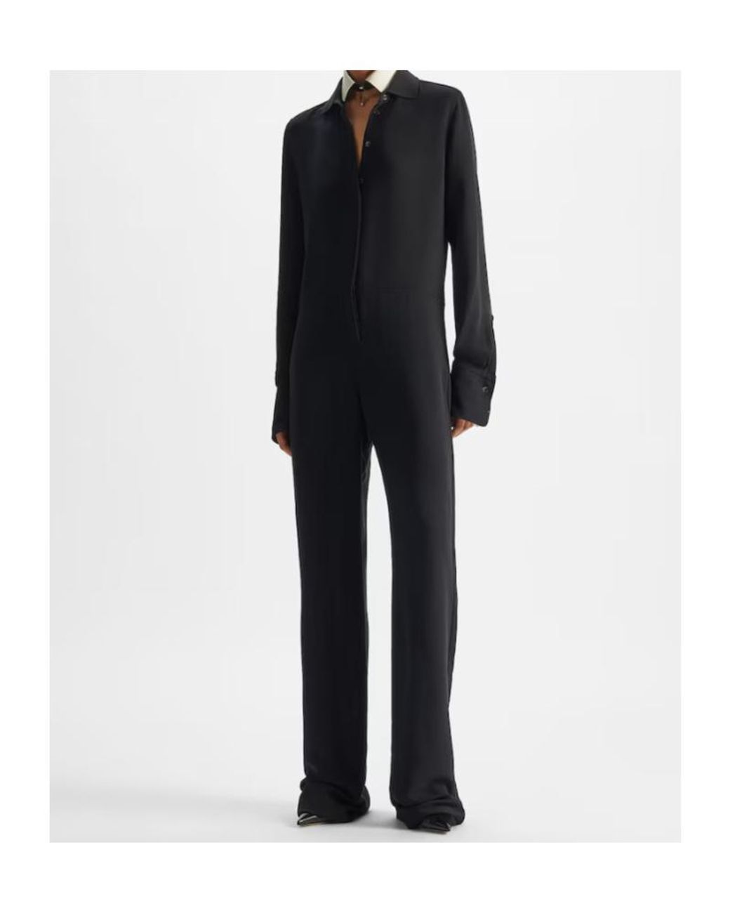 Fendi Black Long-Sleeve Jumpsuit