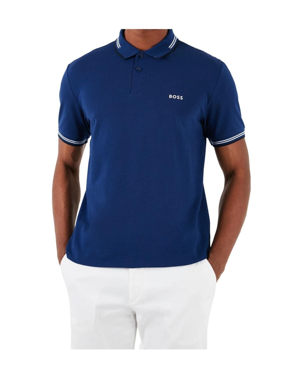 Boss Blue Paul Modern Essential Polo Shirt for men