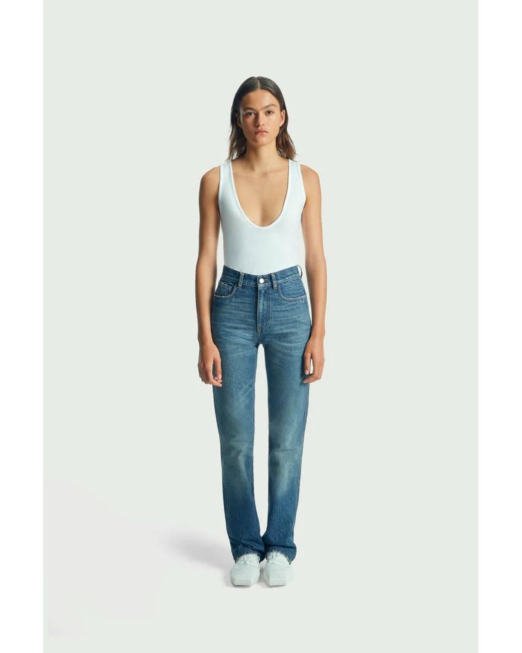 Coperni Blue High-Waisted Slim-Fit Jeans for men