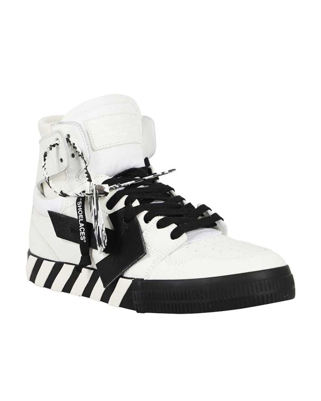 Off-White c/o Virgil Abloh White Vulcanized High-Top Sneakers for men