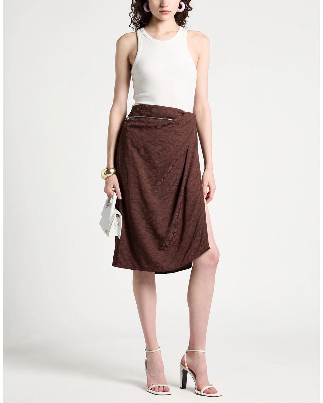 Jacquemus Brown Midi Skirts