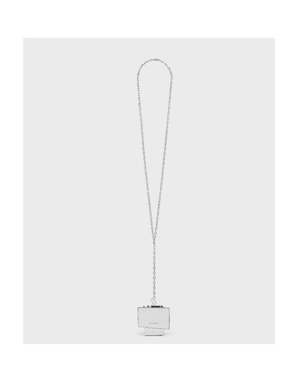 Céline White Nevelson Project Necklace Sterling And Oak Wood