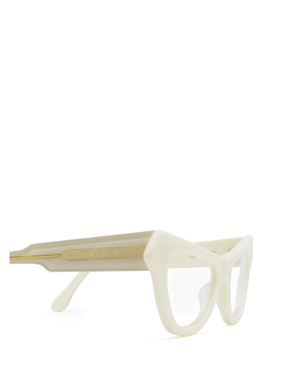 Marni White Logo Sunglasses