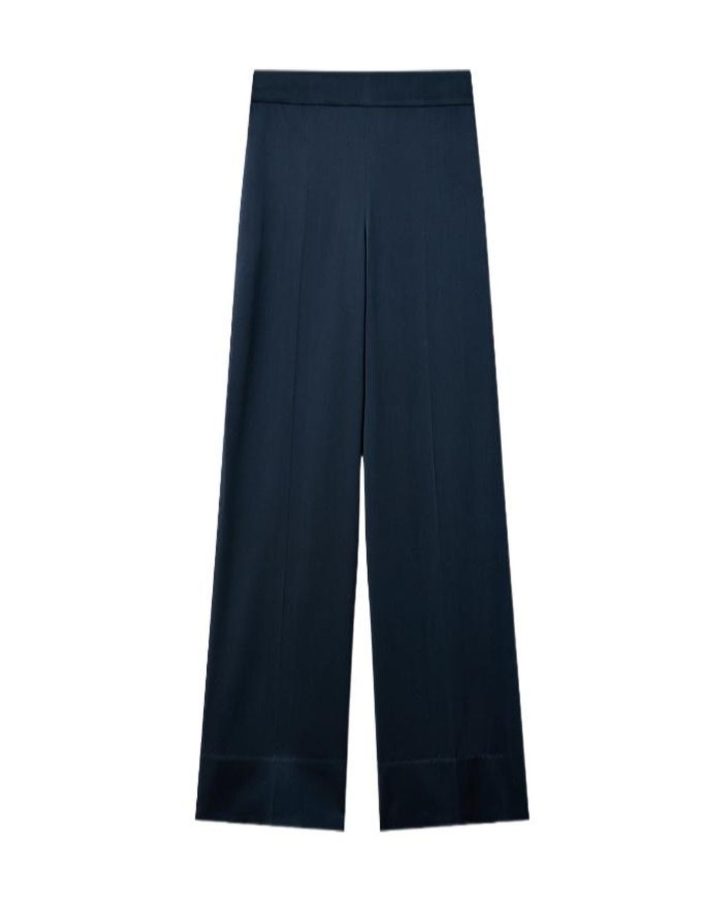 Joseph Blue Elastic Waist Flared Pants