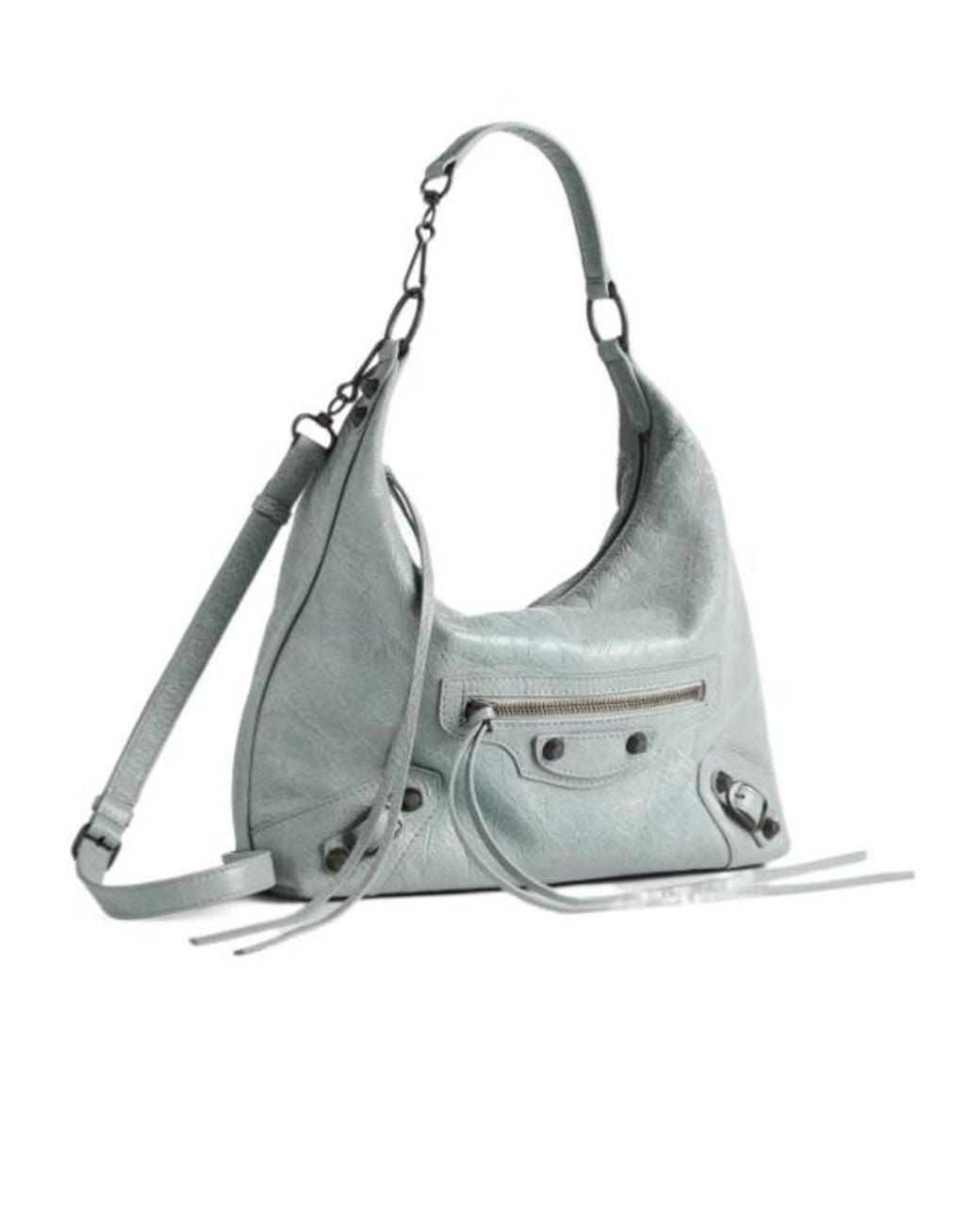 Balenciaga Gray Le City Hobo Bag Small