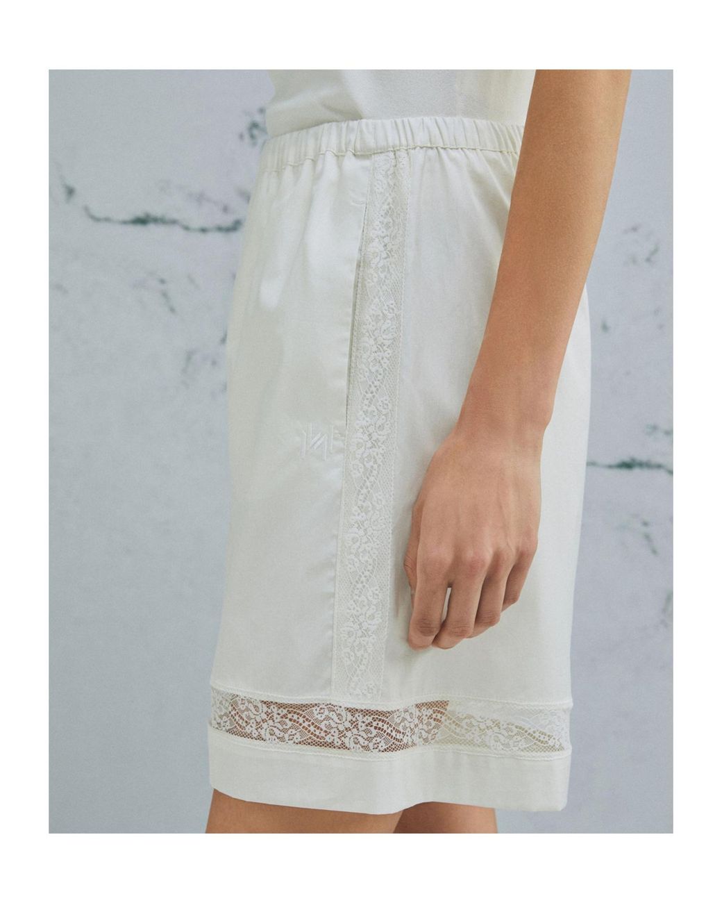 Marella White Lightweight Poplin Shorts