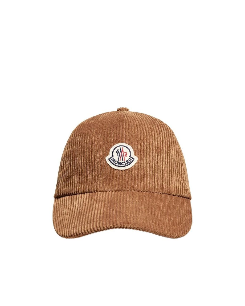 Moncler Brown Logo Patch Baseball Cap