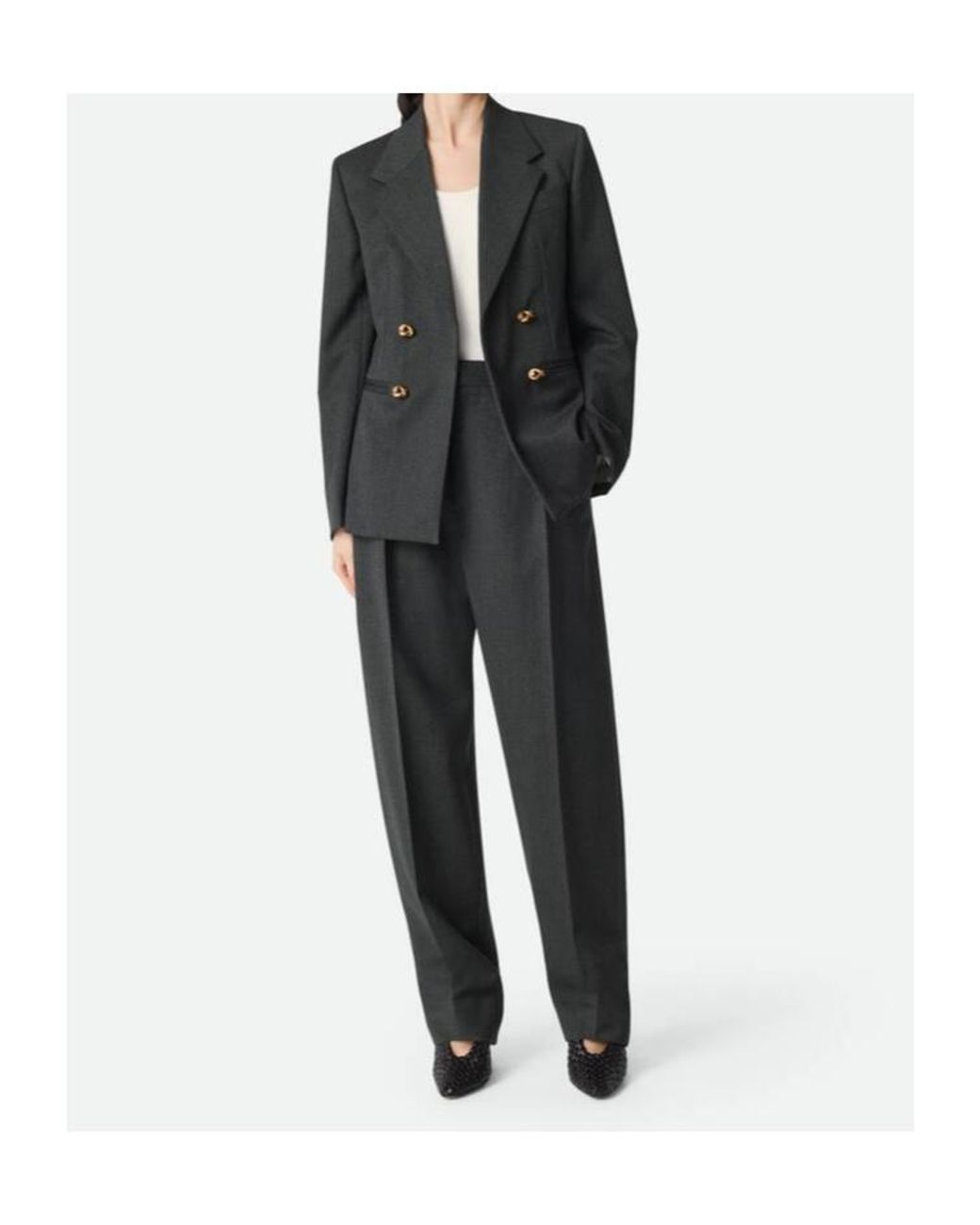 Bottega Veneta Black Compact Twill Jacket