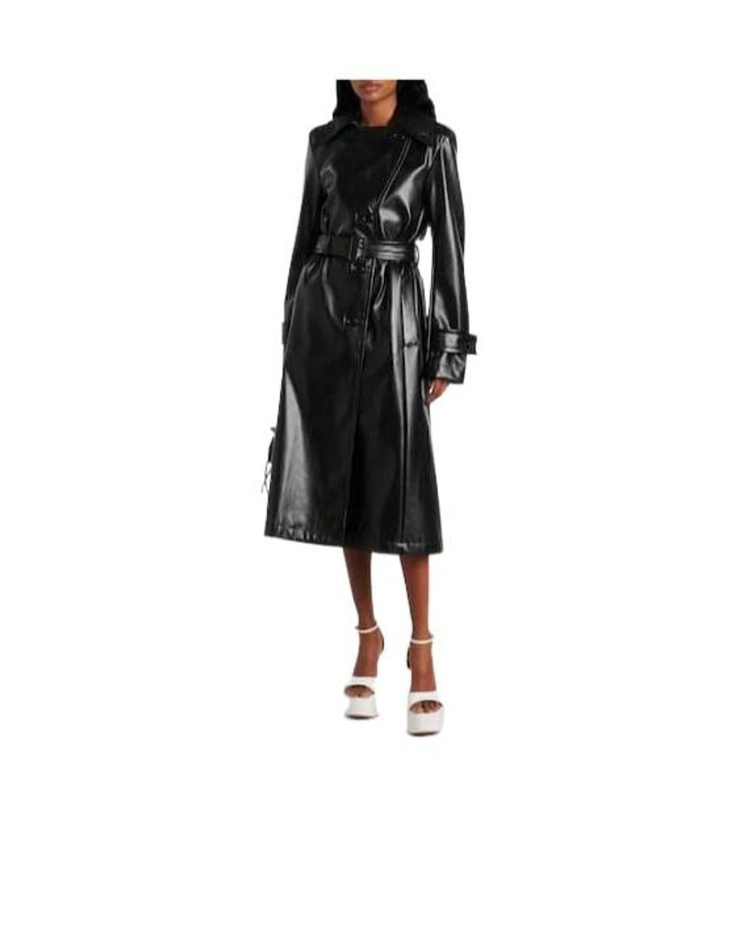 AMINA MUADDI White Patent Leather Platform Sandals