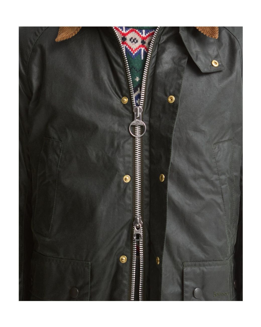 Barbour Black Ashby Wax Jacket for men