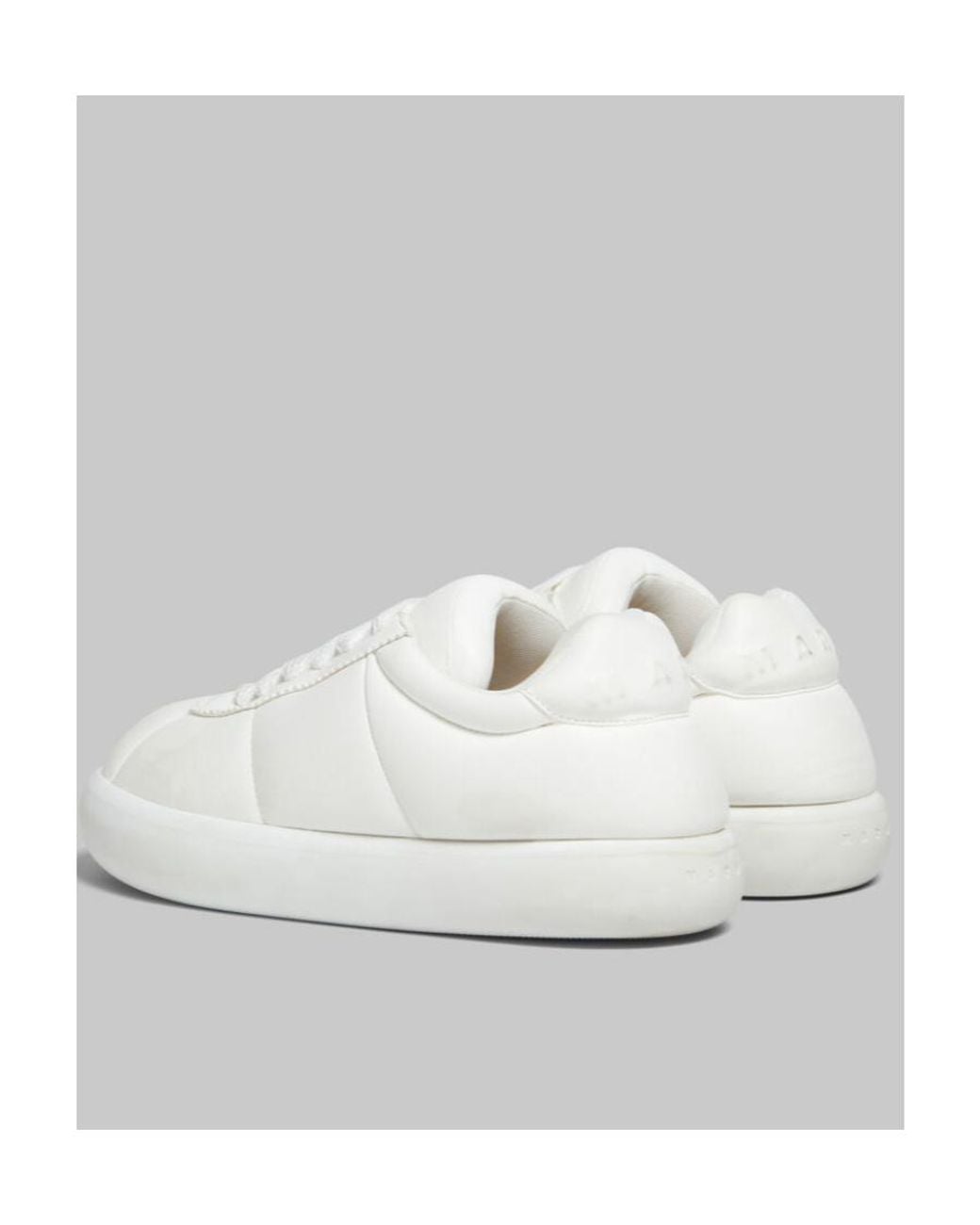 Marni White Bigfoot 2.0 Padded Lace-Up Sneakers