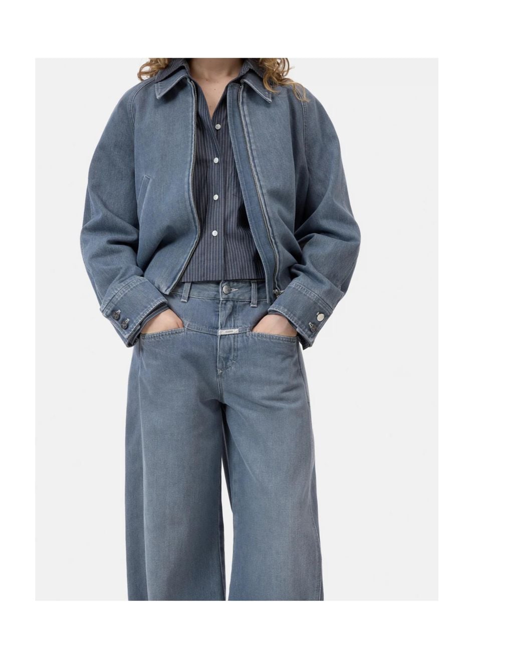 Closed Blue Cotton Denim Jacket